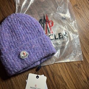 Moncler Lavender Knit Beanie